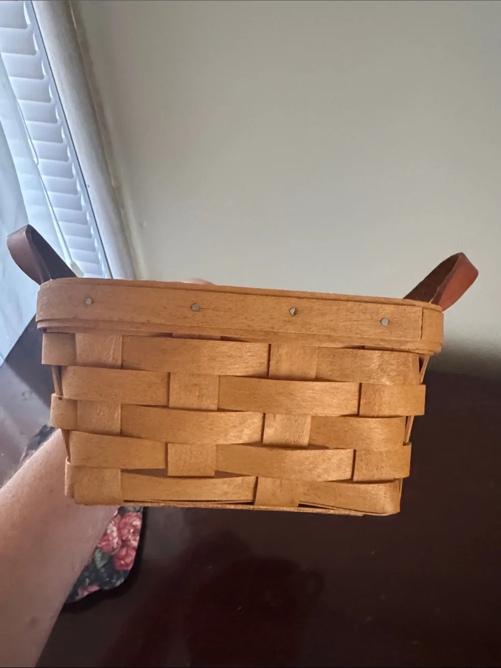 1991 Longaberger Mother’s Day Lid Purse Basket